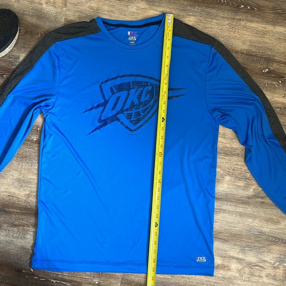 Large OKC Thunder Long Sleeved NBA TX3 Cool Pullover Unisex Large - Picture 7 of 8